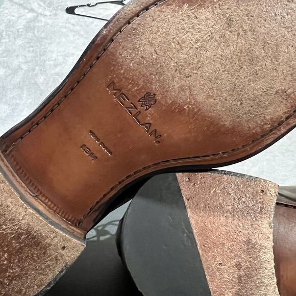 Mezlan Kubo Oxford Dress Shoes Mens 13 M Brown Leather Sqaure Toe Shoes main image 7